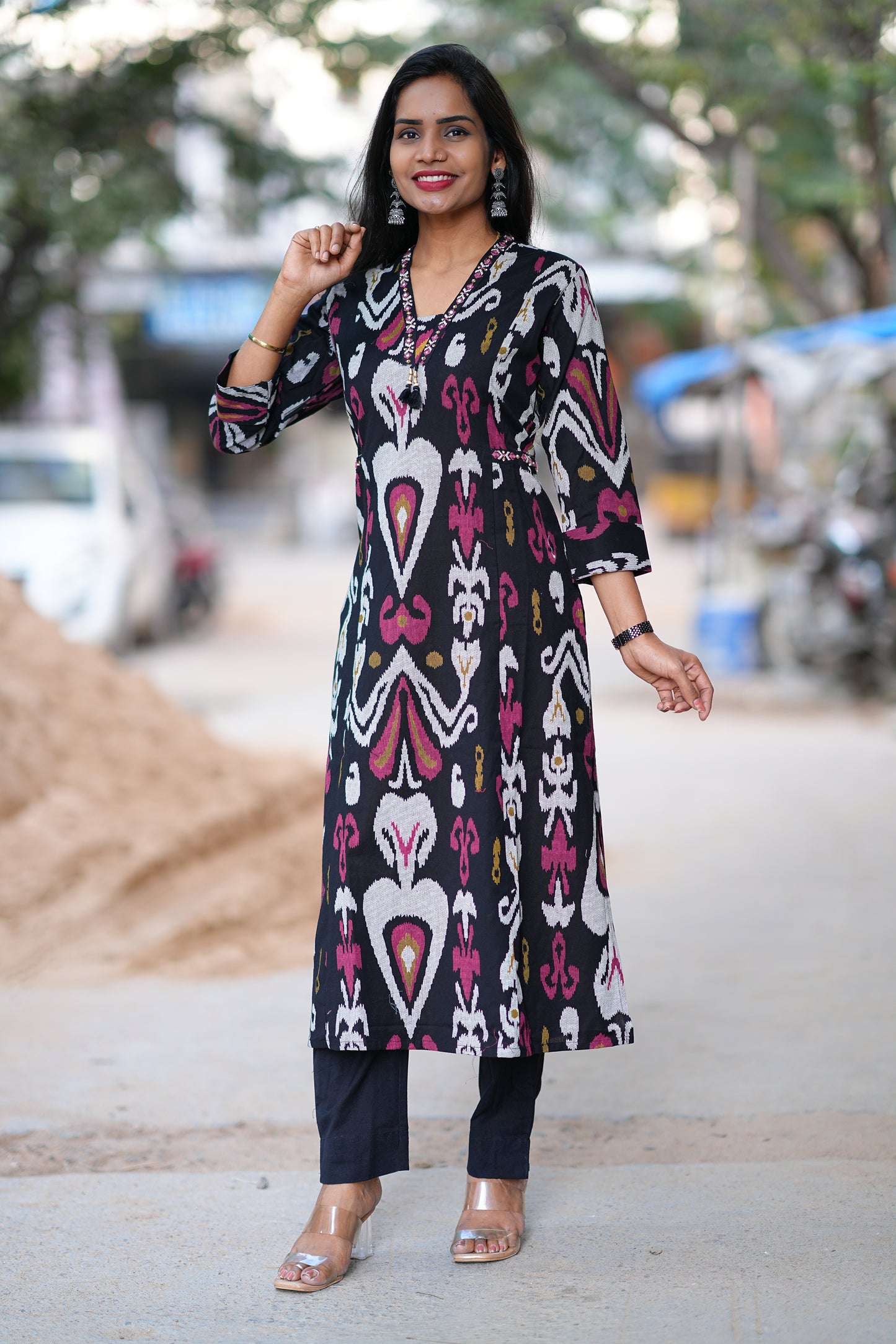 Jaipur Cotton Ikkat Print Cordset