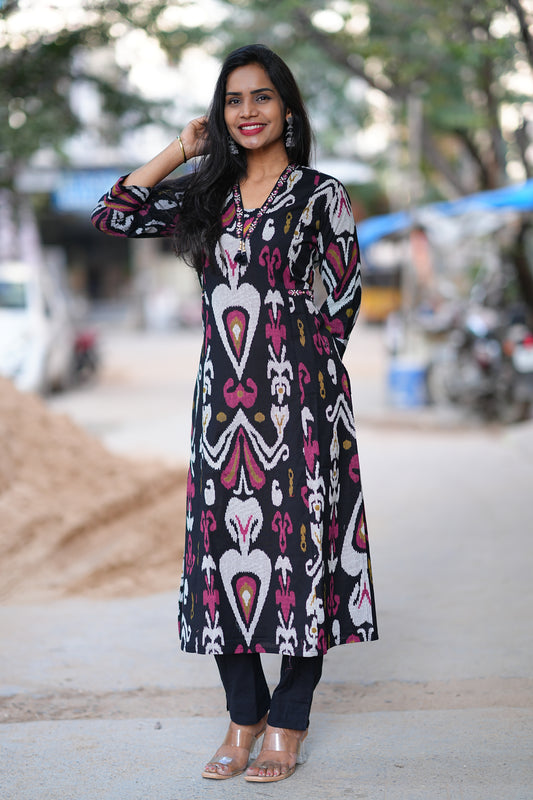 Jaipur Cotton Ikkat Print Cordset