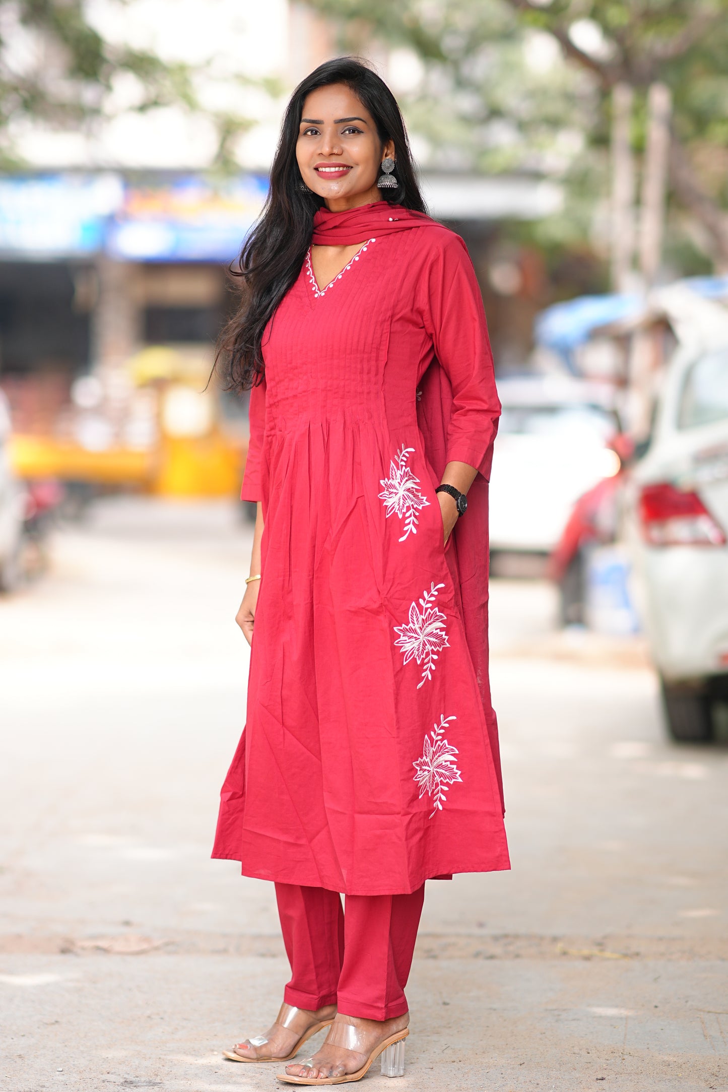 Designer Wear Pure 92.5 Jaipur Cotton 3 Piece Set