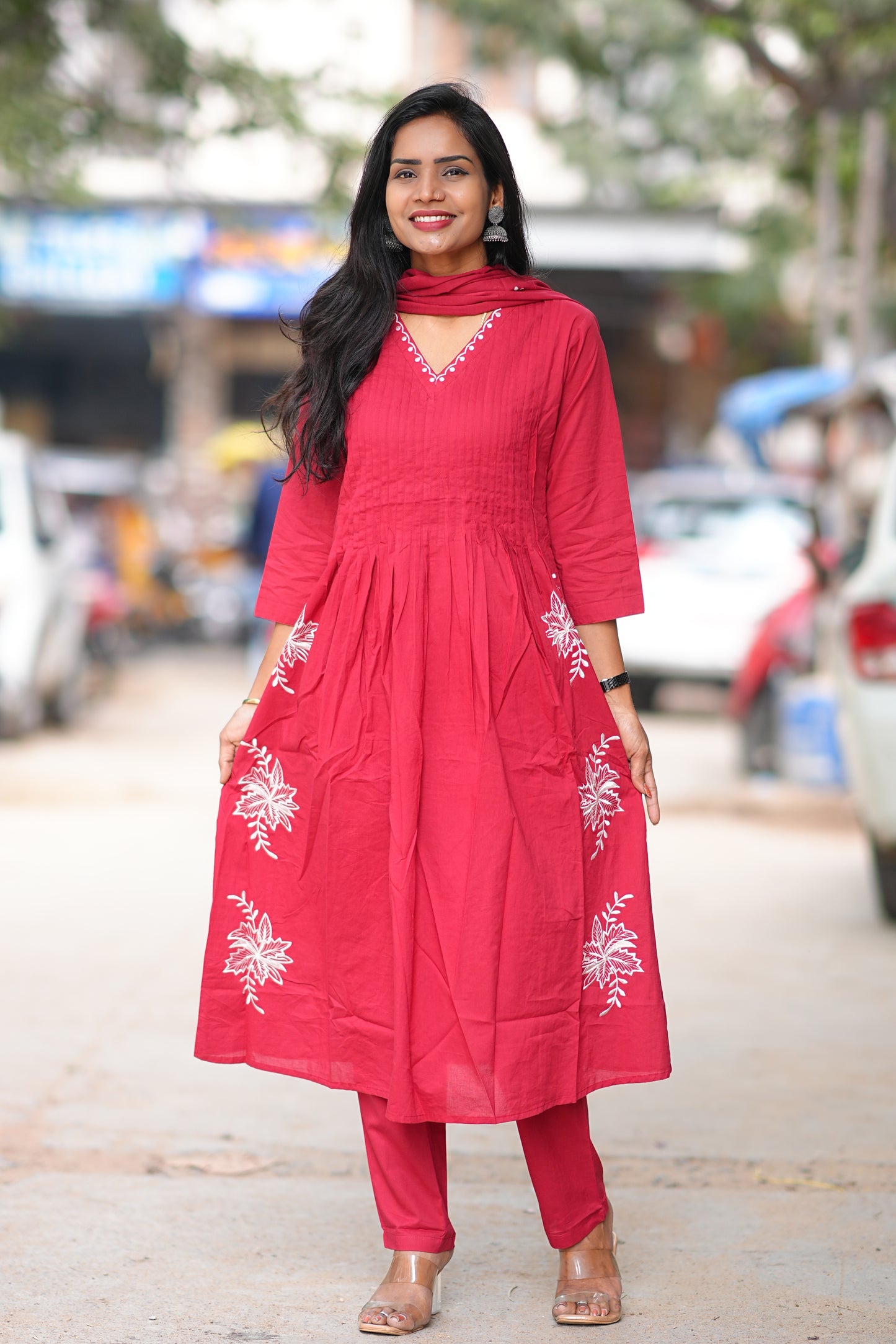 Designer Wear Pure 92.5 Jaipur Cotton 3 Piece Set