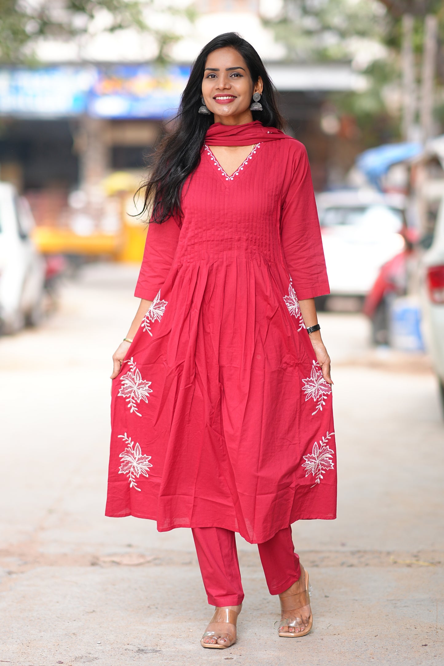 Designer Wear Pure 92.5 Jaipur Cotton 3 Piece Set
