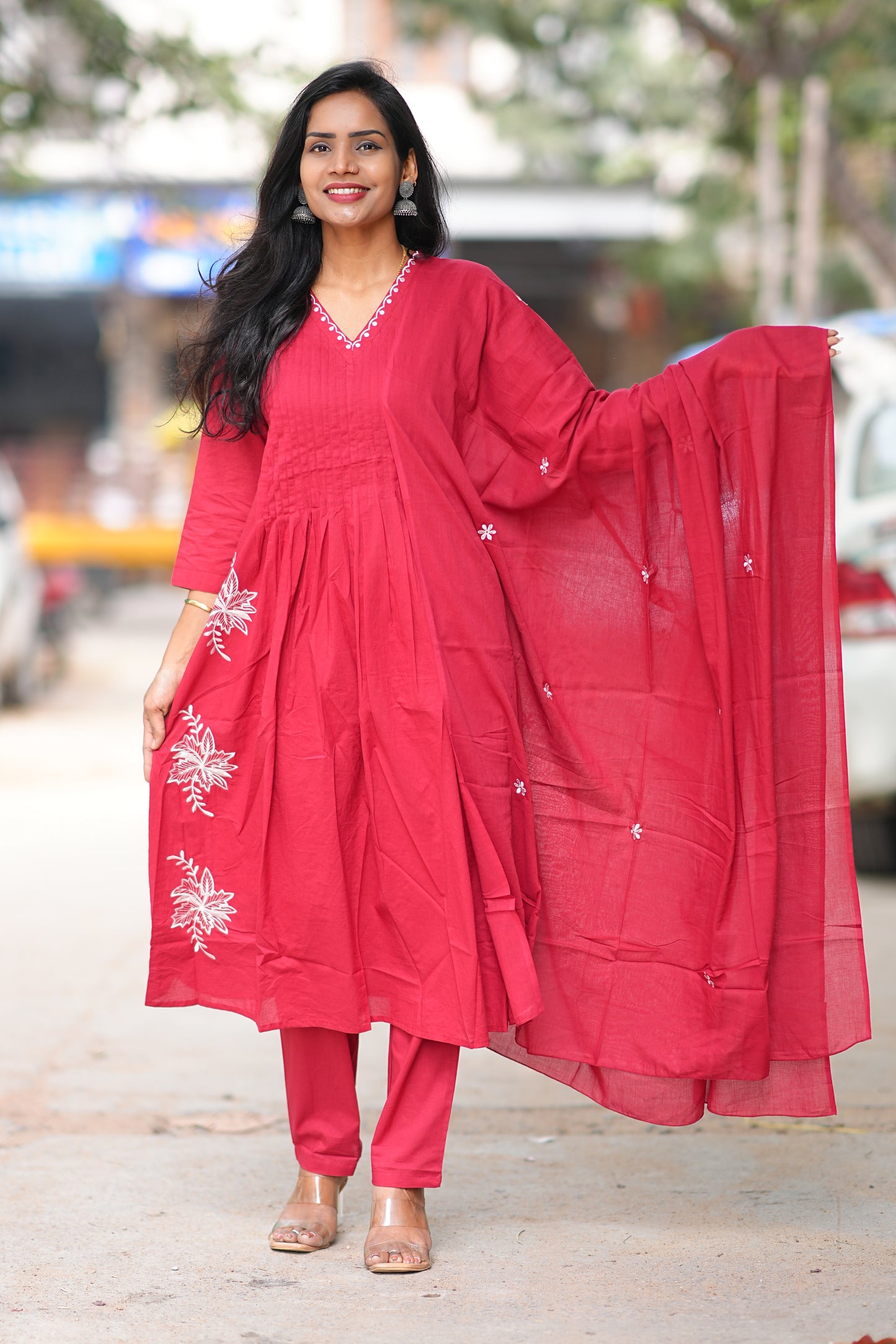 Designer Wear Pure 92.5 Jaipur Cotton 3 Piece Set
