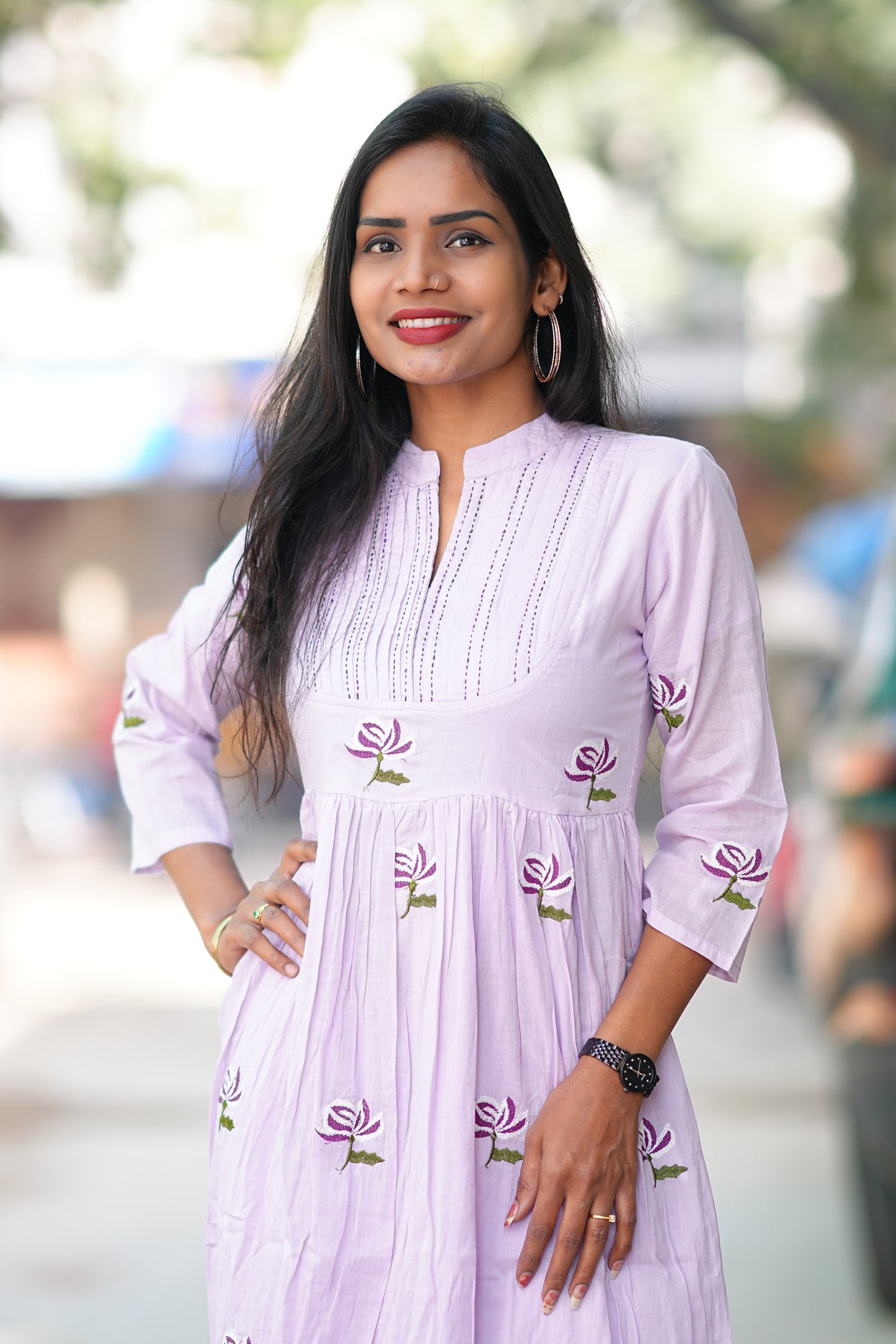 Pure Mul cotton Cord Set With Embroidery Work