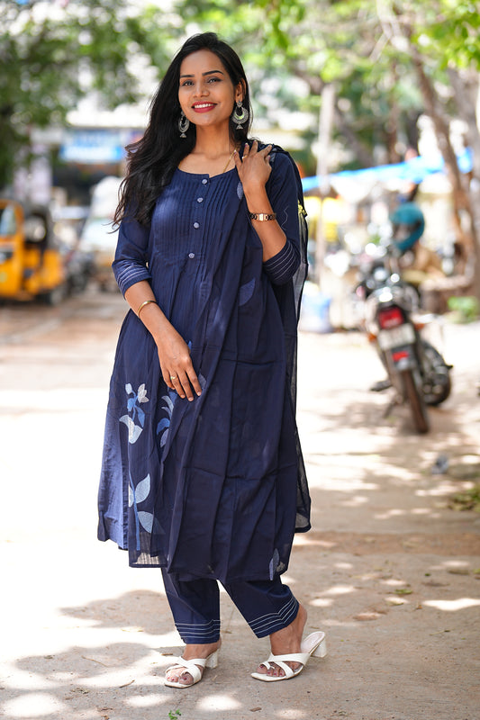 Heavy Mul Cotton 3 Piece Set With Complete Lining