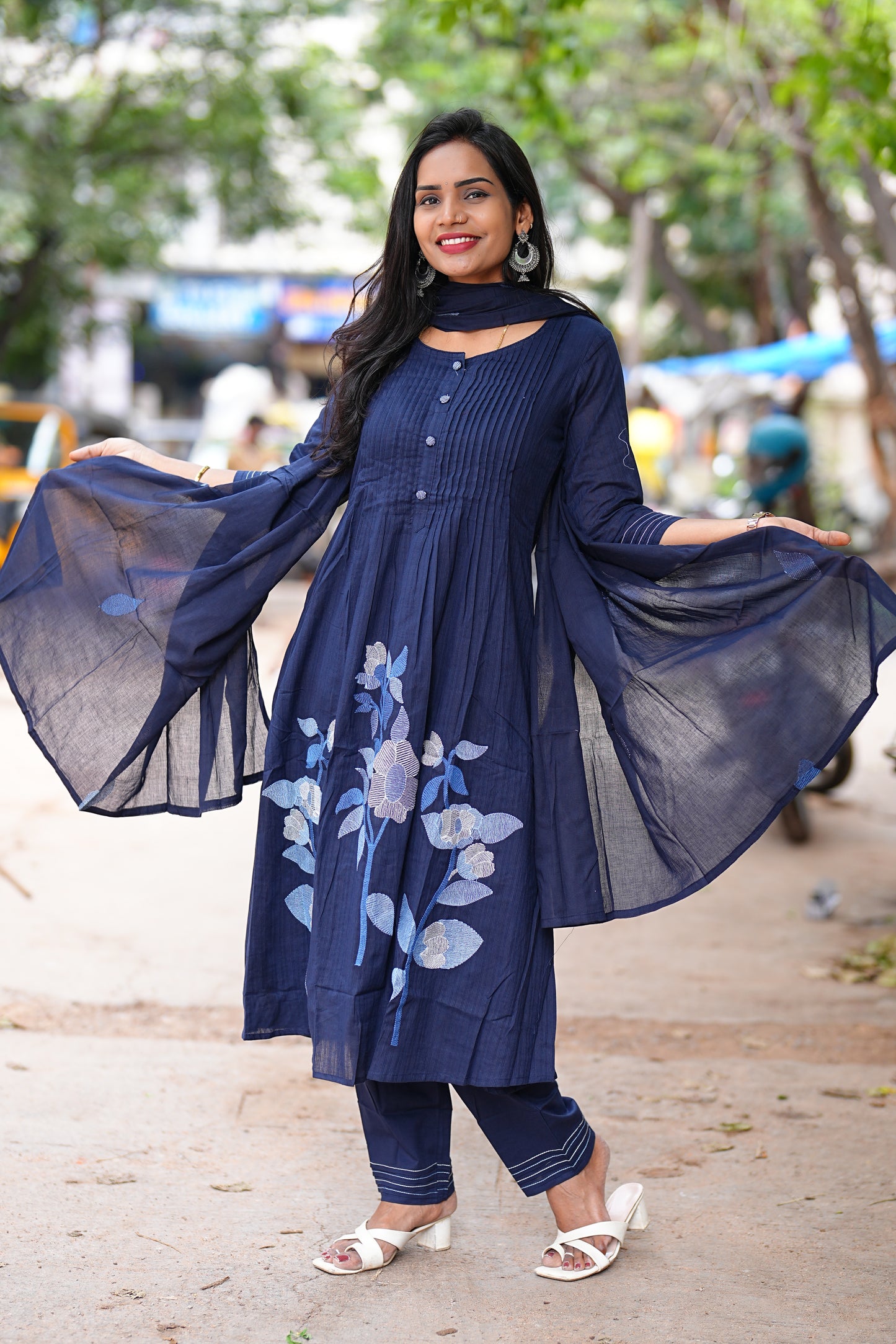 Heavy Mul Cotton 3 Piece Set With Complete Lining