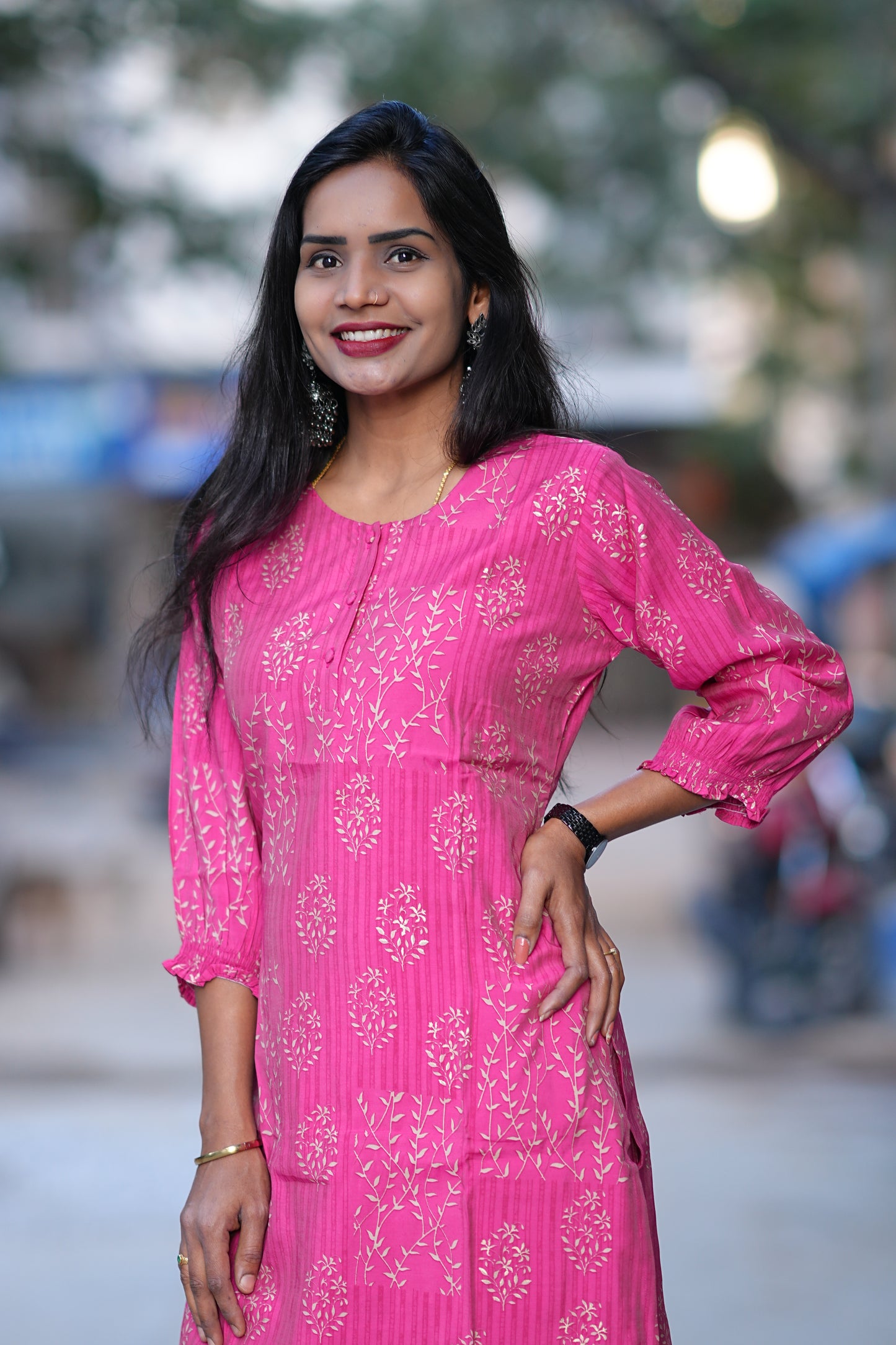 Pink Color Office Wear Cordset