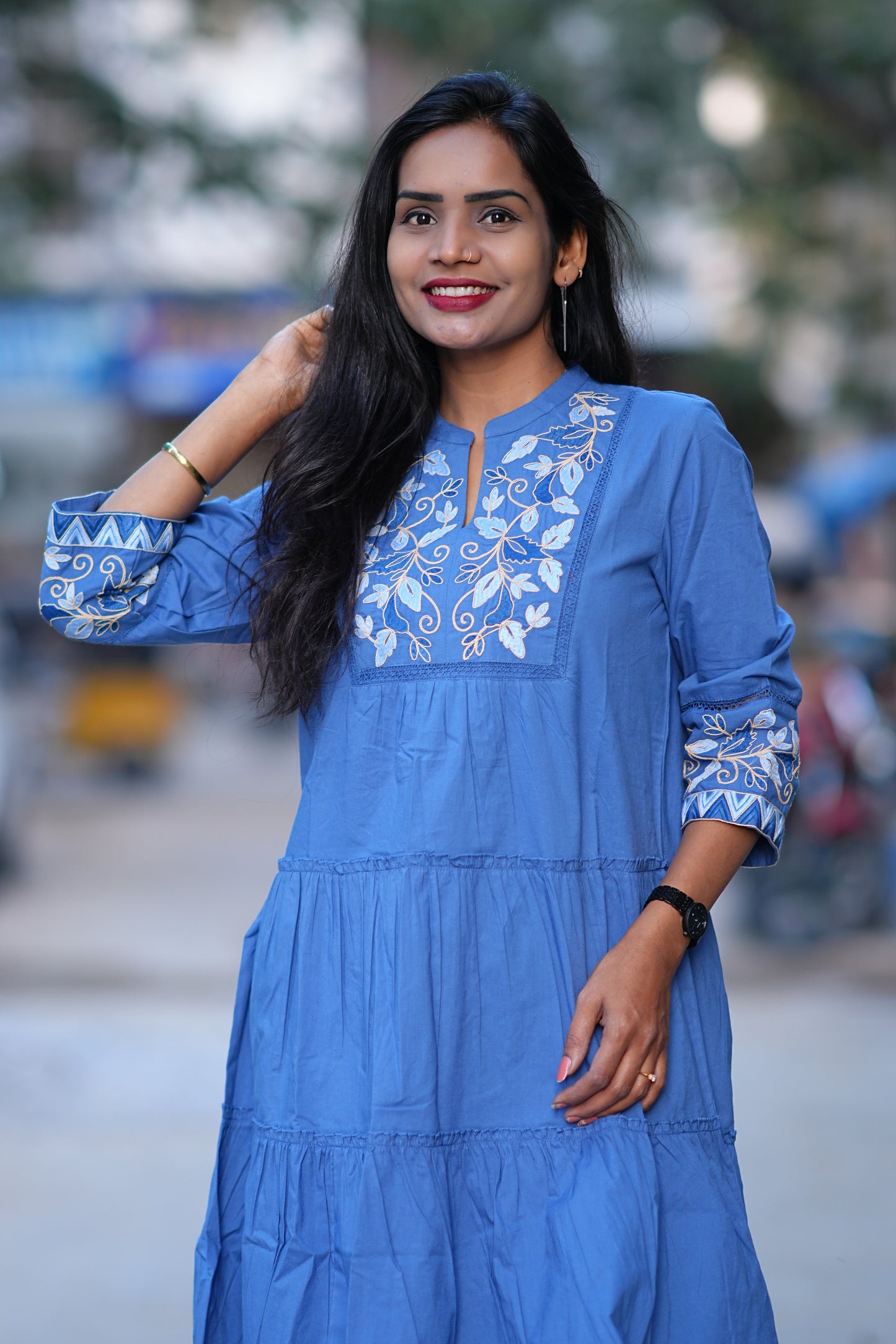 Premium Tunic With Embroidery Work