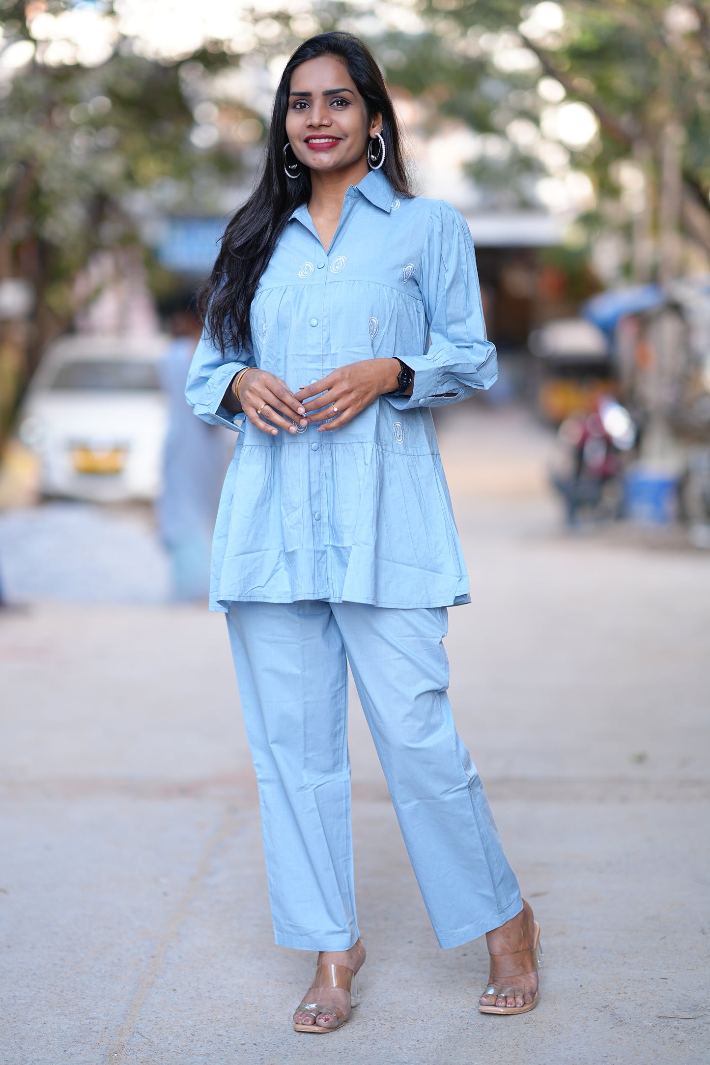 Peplum Top Office Wear Cordset