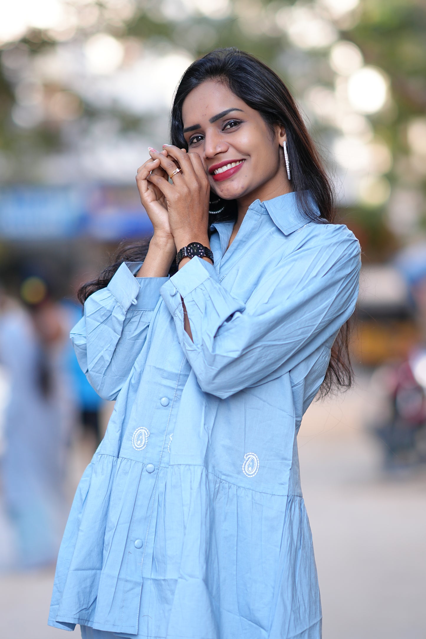 Peplum Top Office Wear Cordset