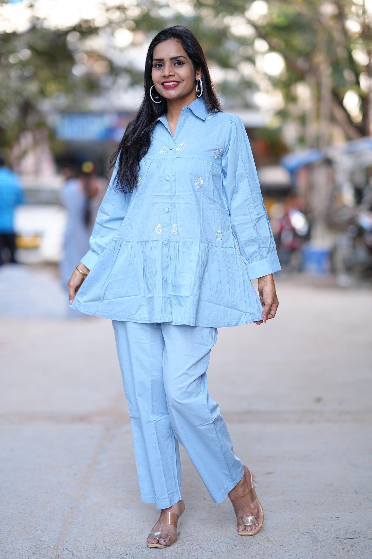 Peplum Top Office Wear Cordset