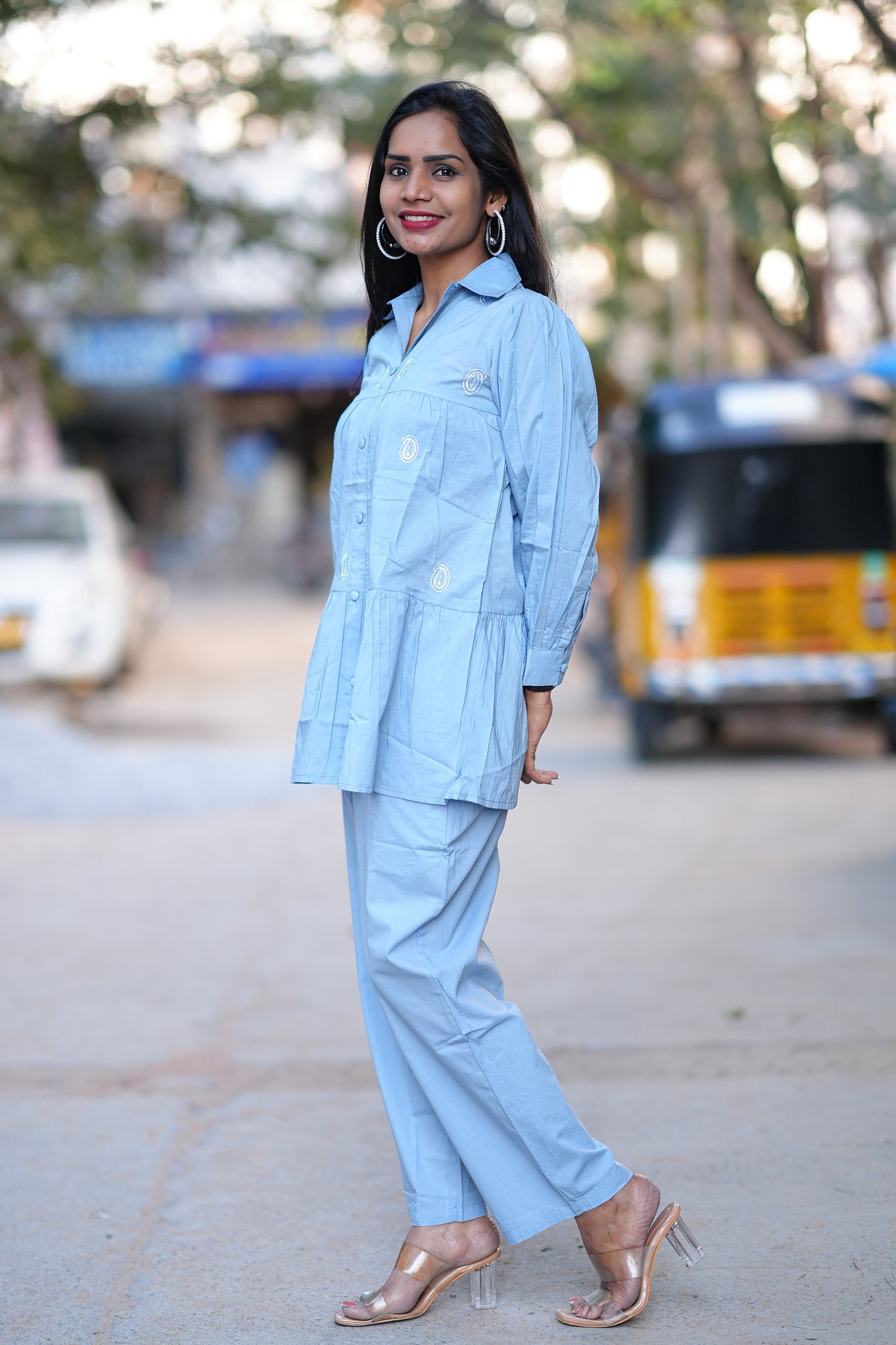 Peplum Top Office Wear Cordset