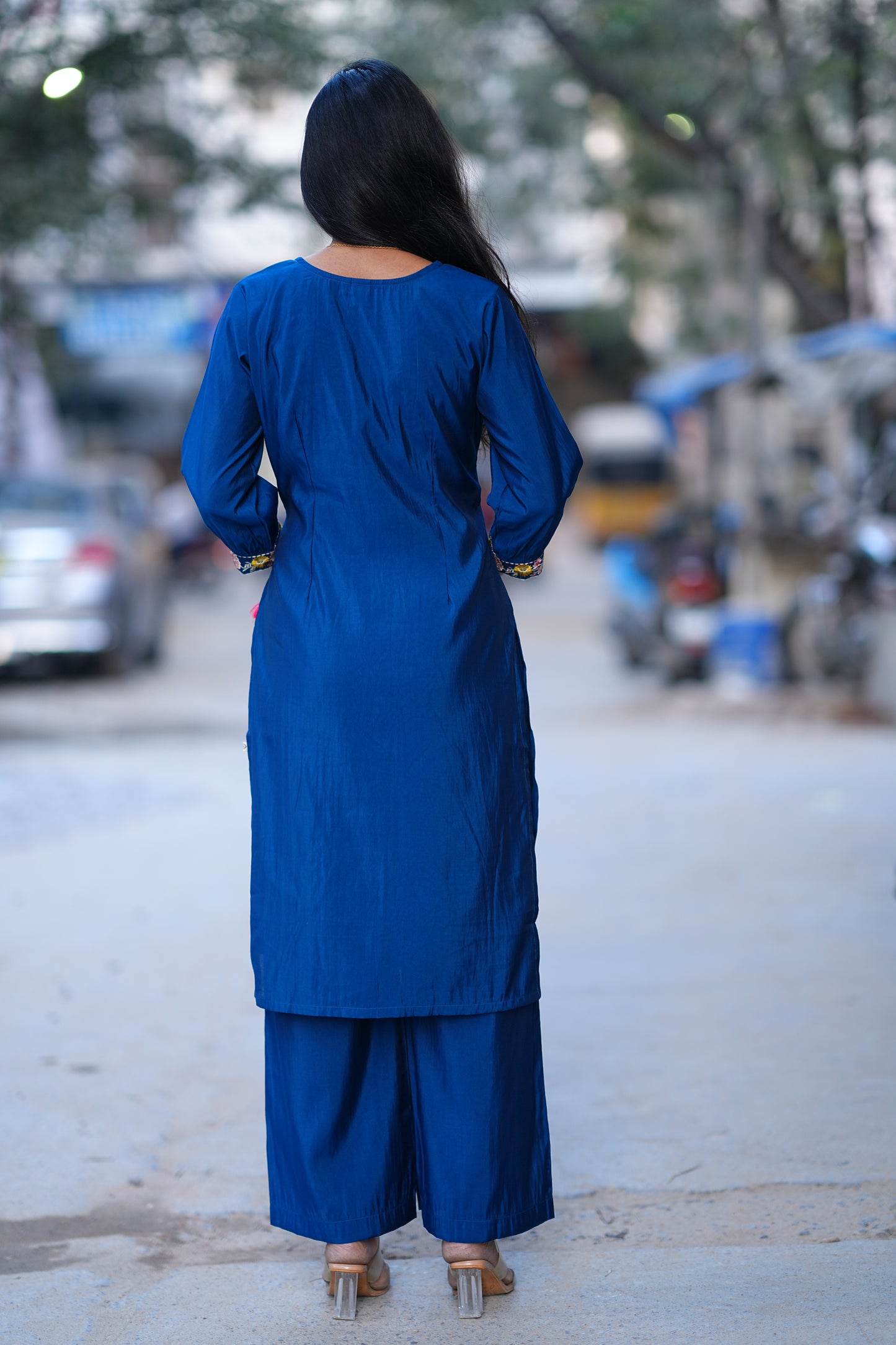 Blue Color Party Wear Cordset