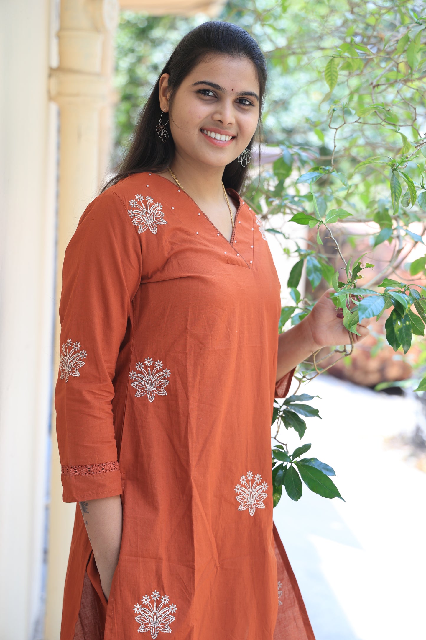Jaipur Cotton Cord set With Thread Embroidery Work