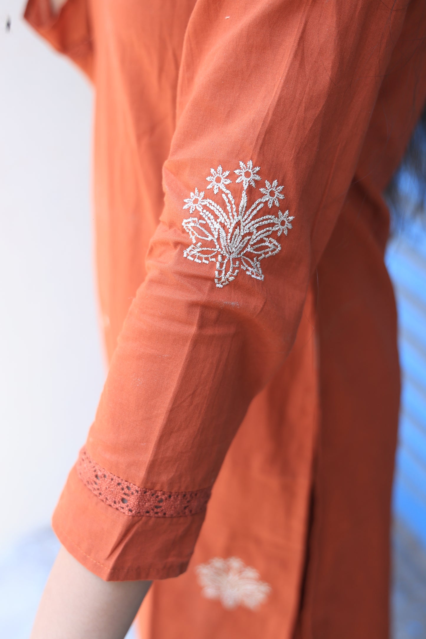 Jaipur Cotton Cord set With Thread Embroidery Work